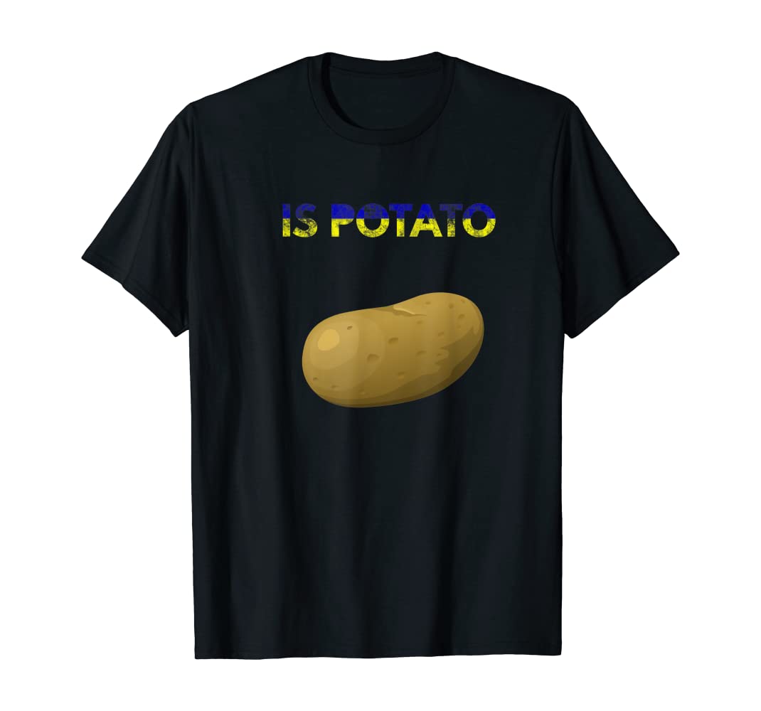 Is potato Ukrane Flag shirt