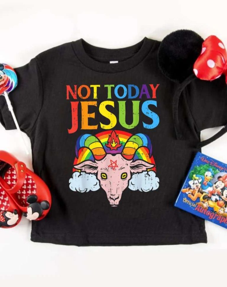 Today Not Jesus Satan Goat LGBT Shirt
