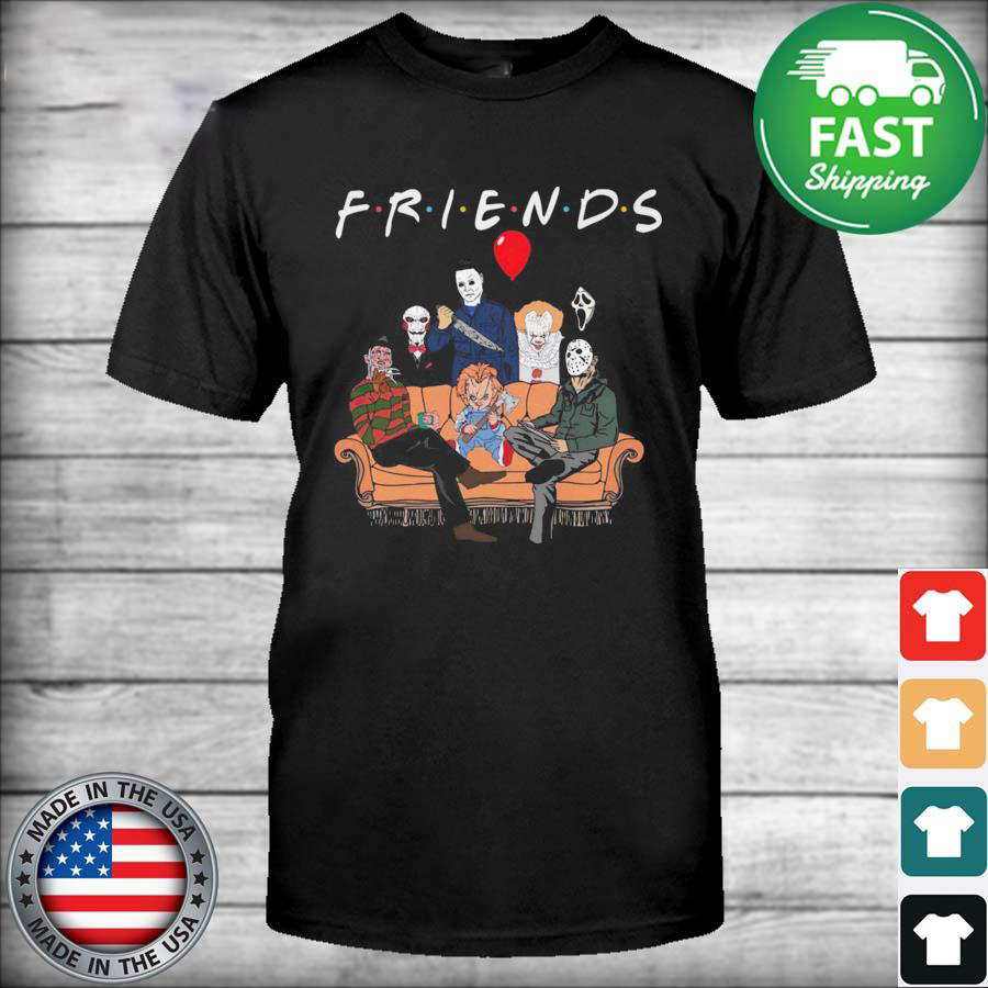 Friends Horror Movie Characters Happy Halloween shirt