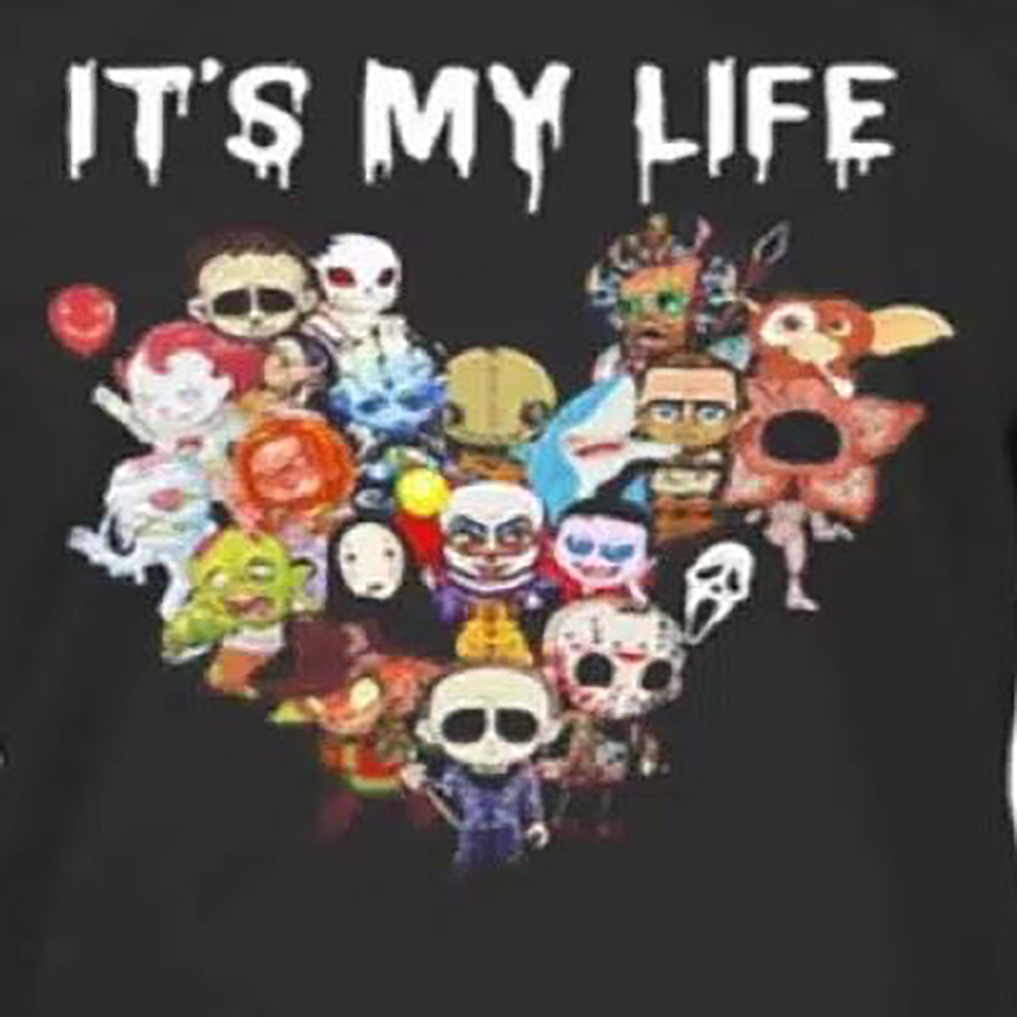 Halloween Horror Characters It My Life Heart Shirt