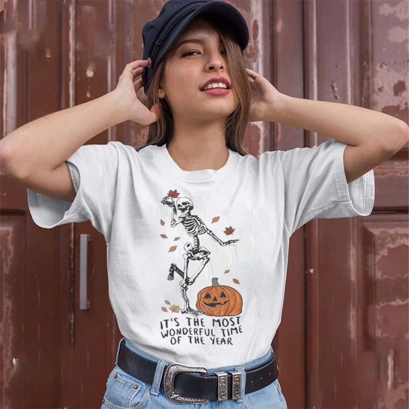 Skeleton Playing Baseball Halloween Shirt T-Shirt Halloween Gift