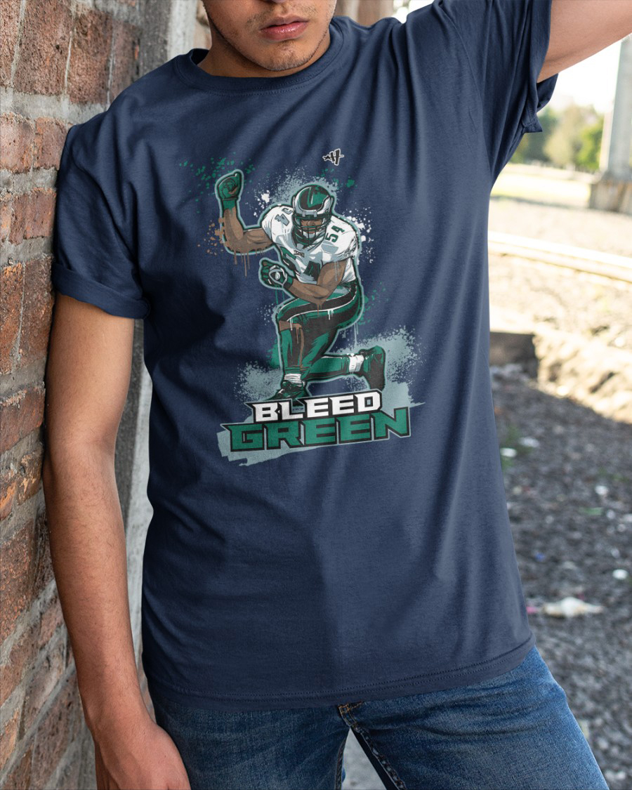 Nick Sirianni  Bleed Green Jeremiah Trotter Shirt