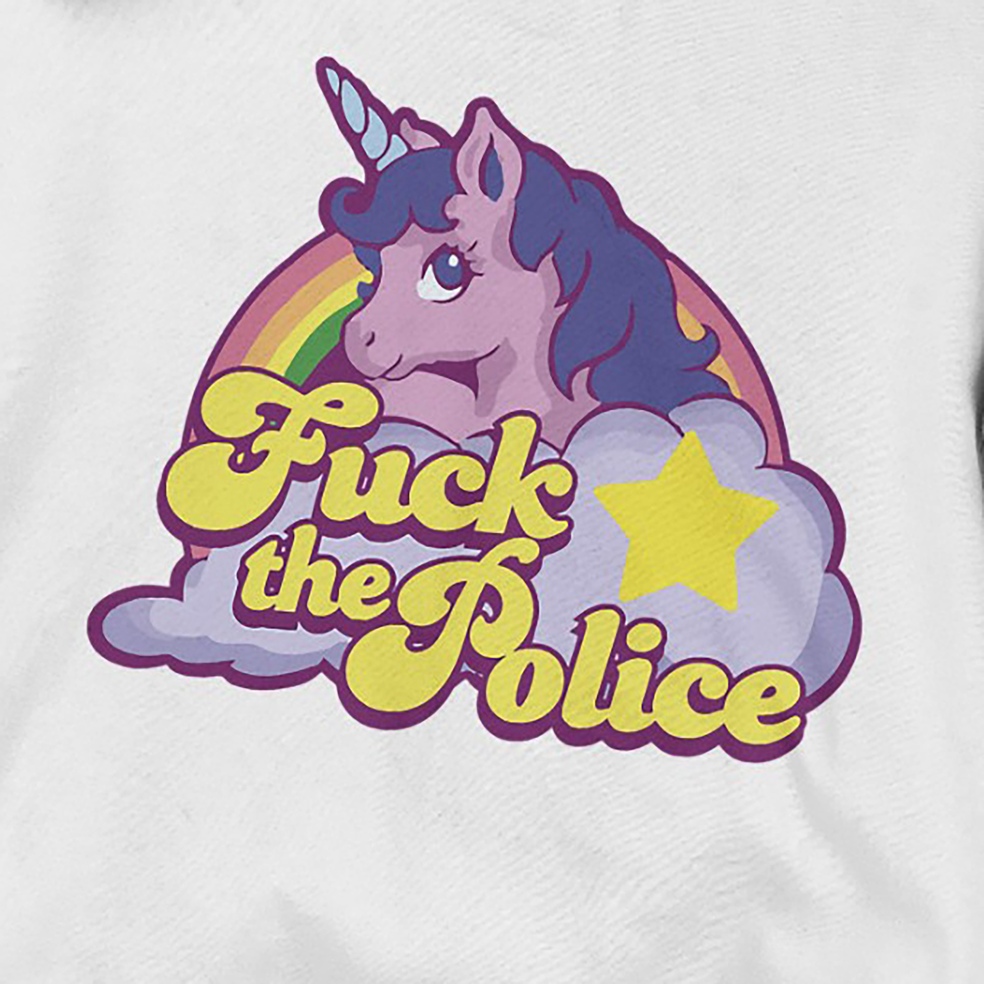 Fuck The Police Unicorn Raibow Shirt