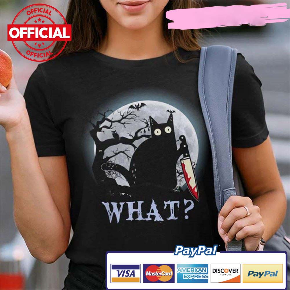 Halloween What Black Cat Moon shirt