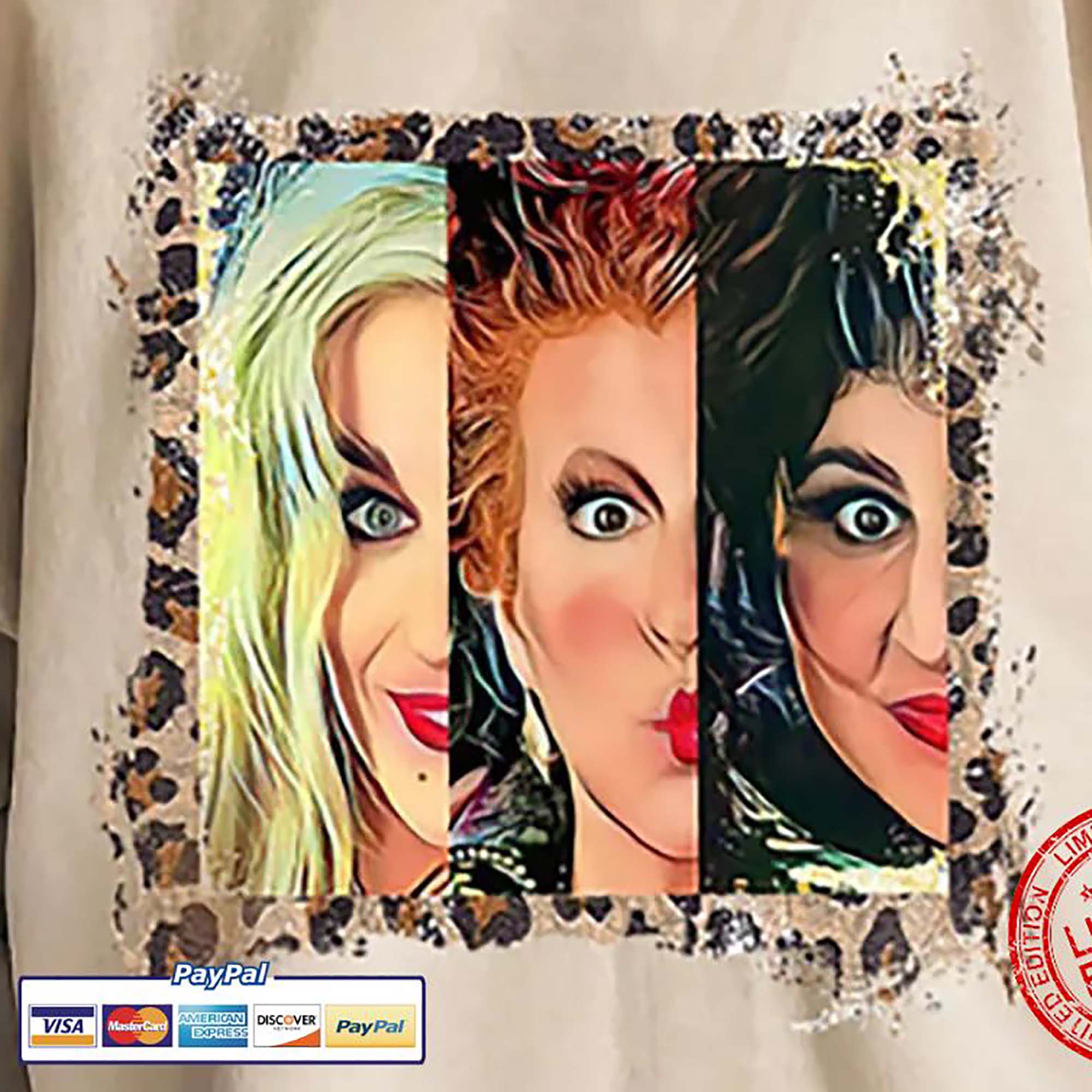 Leopard Hocus Pocus Halloween Sanderson sisters witches shirt