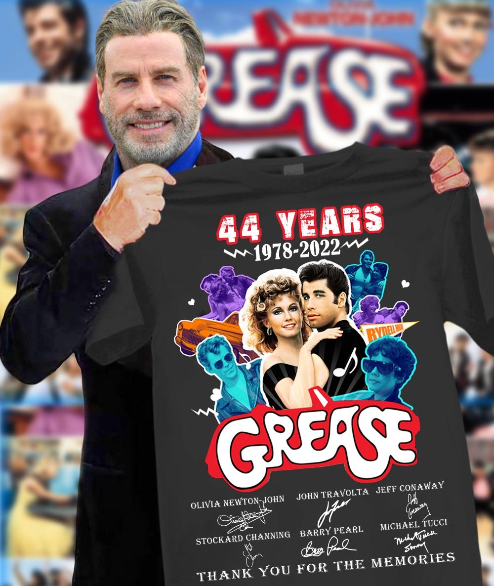44 Years 1978-2022 Grease Thank You For The Memaries Signature shirt