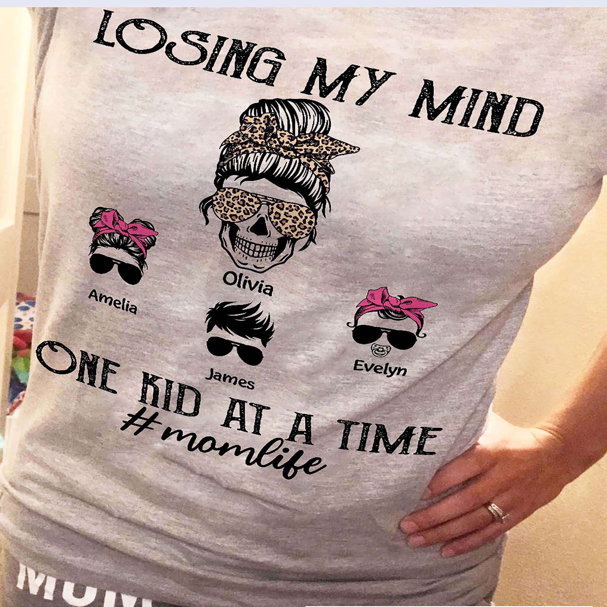 Losing My Mind One Kid At A Time Momlife shirt