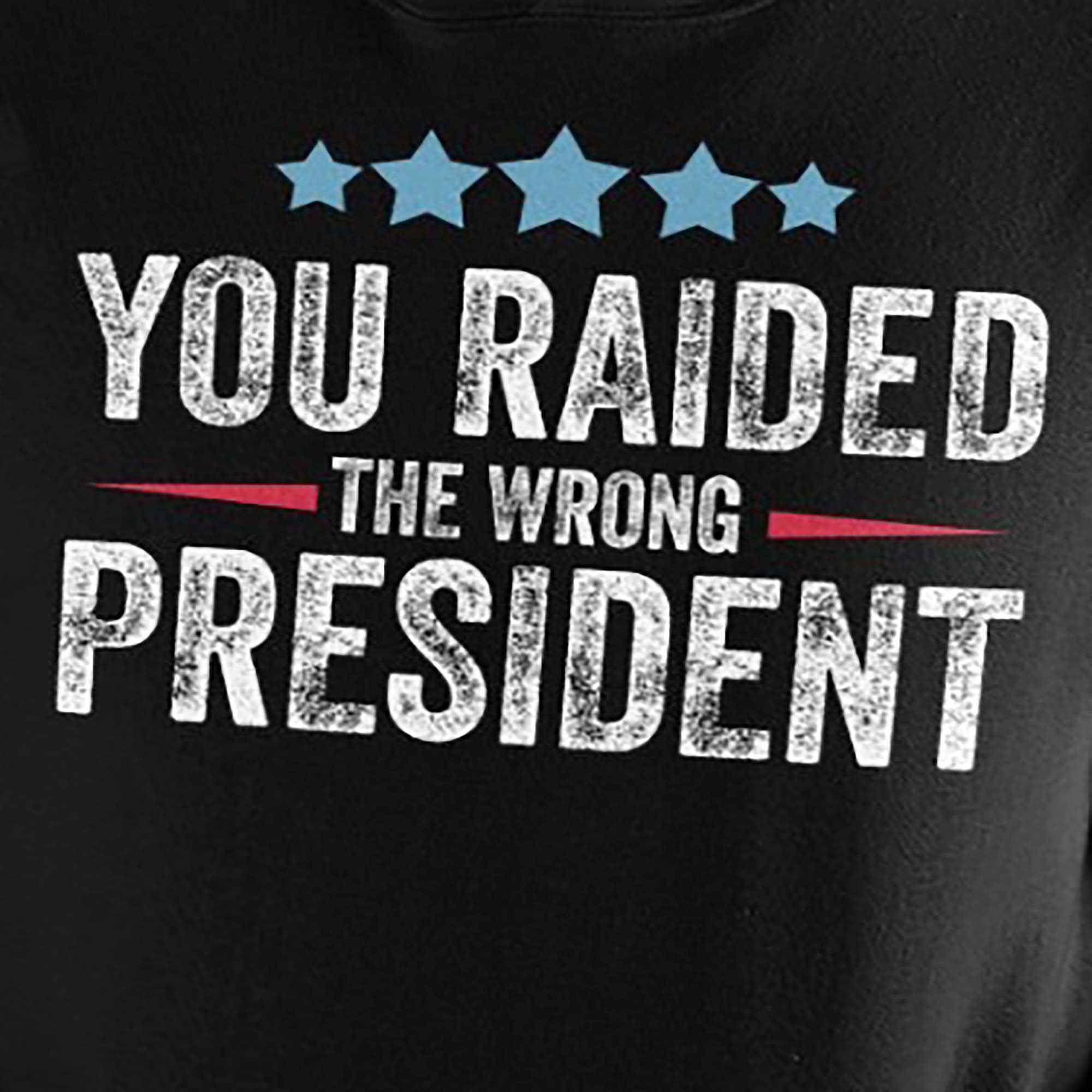YOU RAIDED THE WRONG PRESIDENT shirt