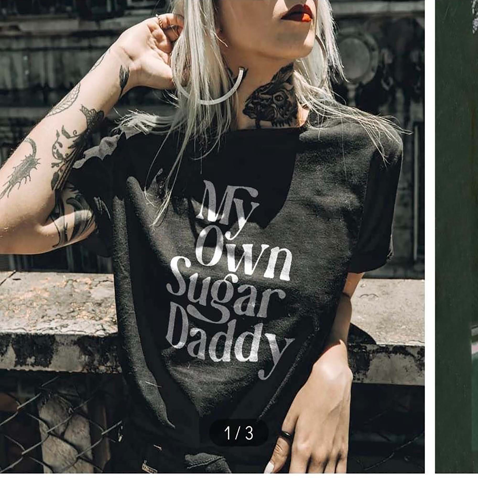 My Own Sugar Daddy Letters shirt