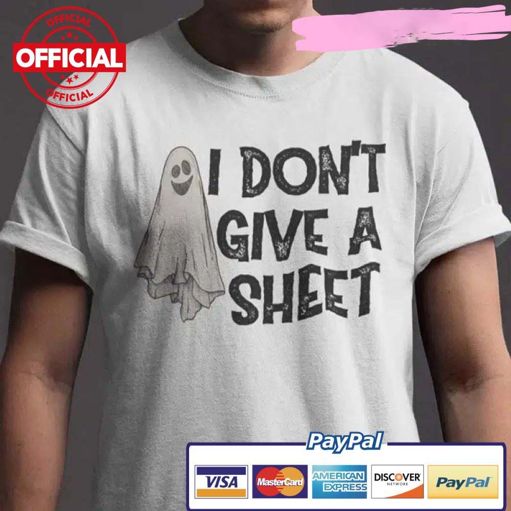 Halloween I Don't Give A Sheet Boo shirt