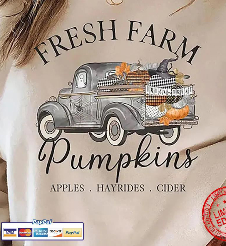 Fresh farm pumpkins Halloween shirt 4 Fresh farm pumpkins Halloween shirt