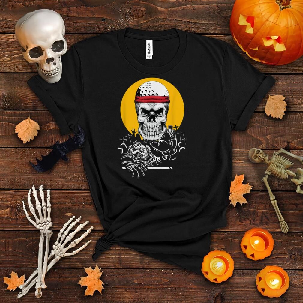 Golf Ball Skull Lazy DIY Halloween Skeleton Moon Shirt 4 Golf Ball Skull Lazy DIY Halloween Skeleton Moon Shirt