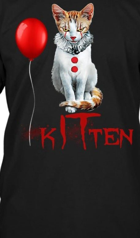 Kitten clown scary fun spooky halloween cat funny joke shirt 4 Kitten clown scary fun spooky halloween cat funny joke shirt
