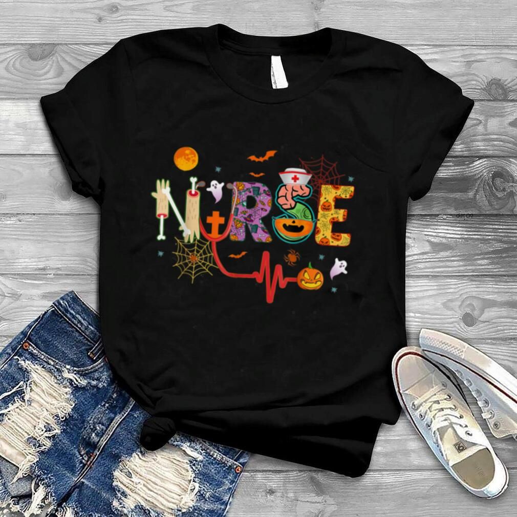 Nurse Halloween Costume Stethoscope Heartbeat Moon shirt 4 Nurse Halloween Costume Stethoscope Heartbeat Moon shirt