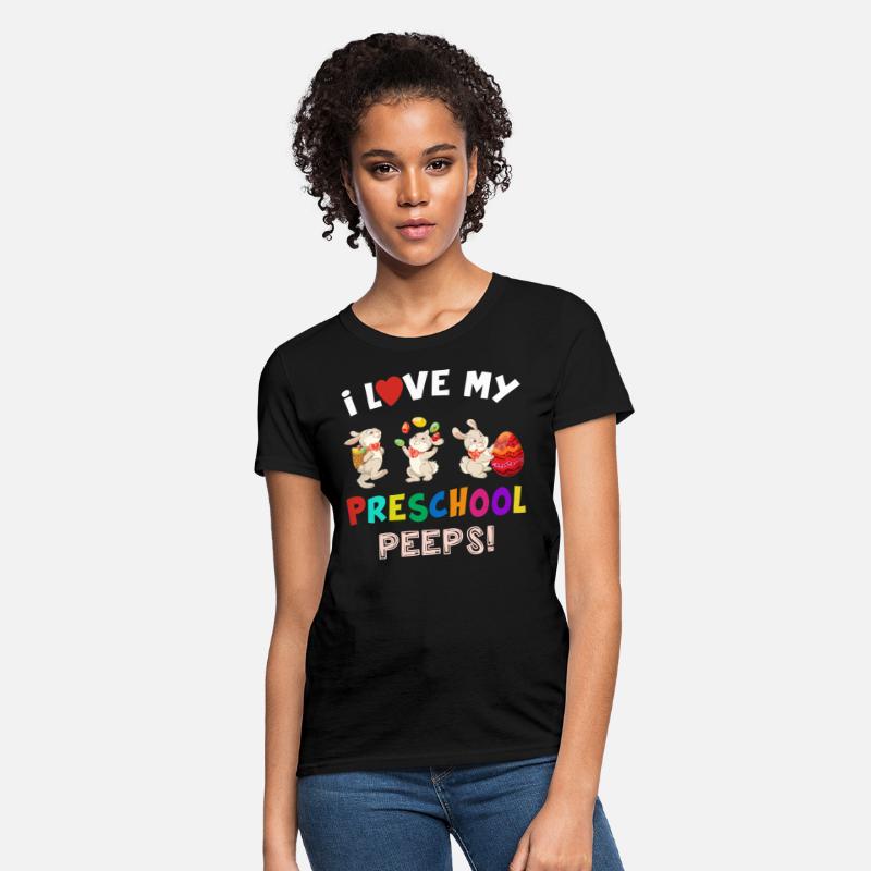 I Love My Preschool Peeps Easter Bunnies shirt