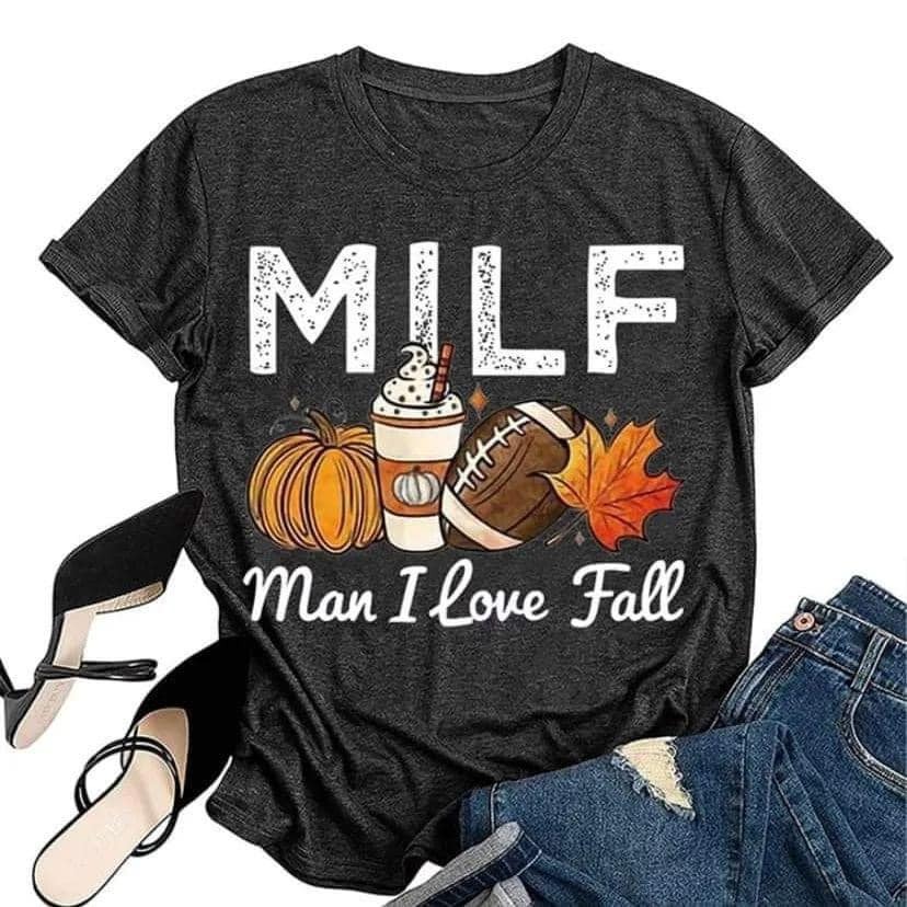 MILF Pumpkin  Rugby Cup Of Coffee Man I Love Fall Halloween shirt