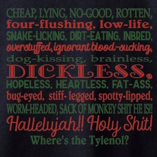 Cheap lying no good rotten four flushing lơ life Hallelujah Holy shit where's the Tylenol christmas shirt