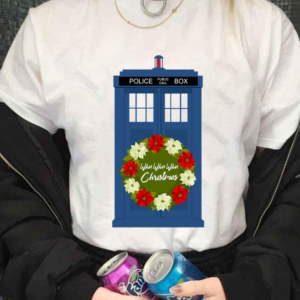 Doctor Who Police Station Police Policeman Christmas shirt