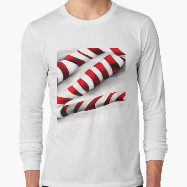 Christmas Red and White Candy Cane Twists shirt