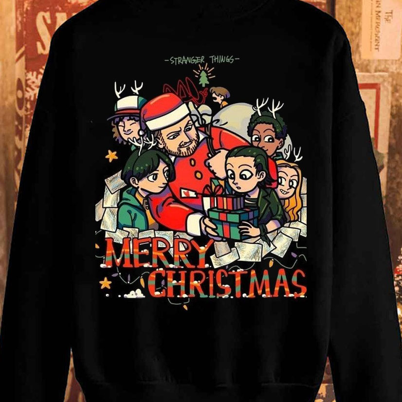 Fanart Stranger Things Mery Christmas 2022 shirt