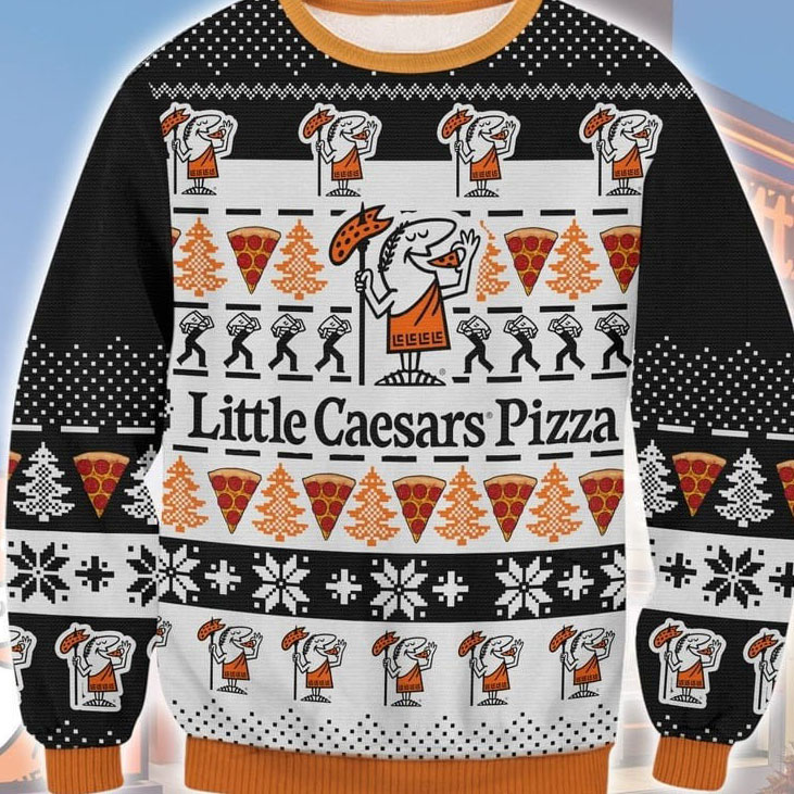 Christmas Pizza Little Caesars Ugly Christmas shirt