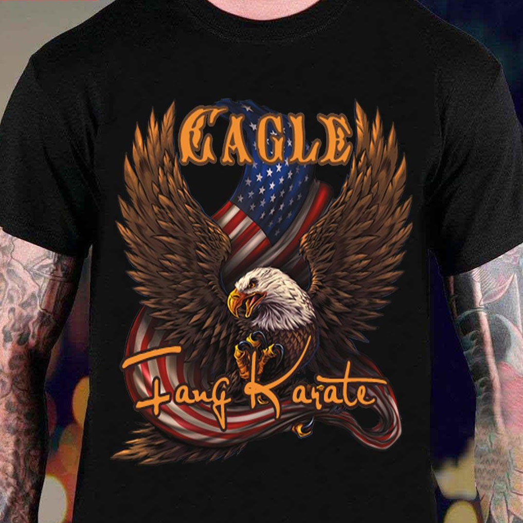 Eagle Fang Karate With Usa Flag shirt