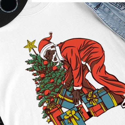 Black Santa Claus Funny Christmas shirt