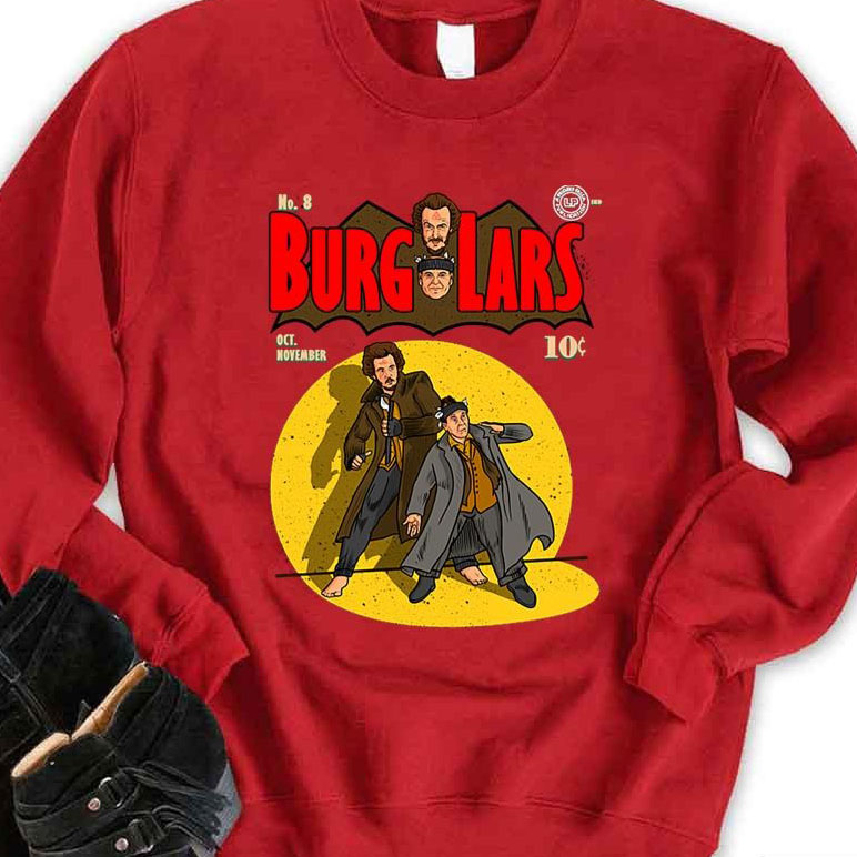 Burglars Animated Design Home Alone Christmas Movie shirt