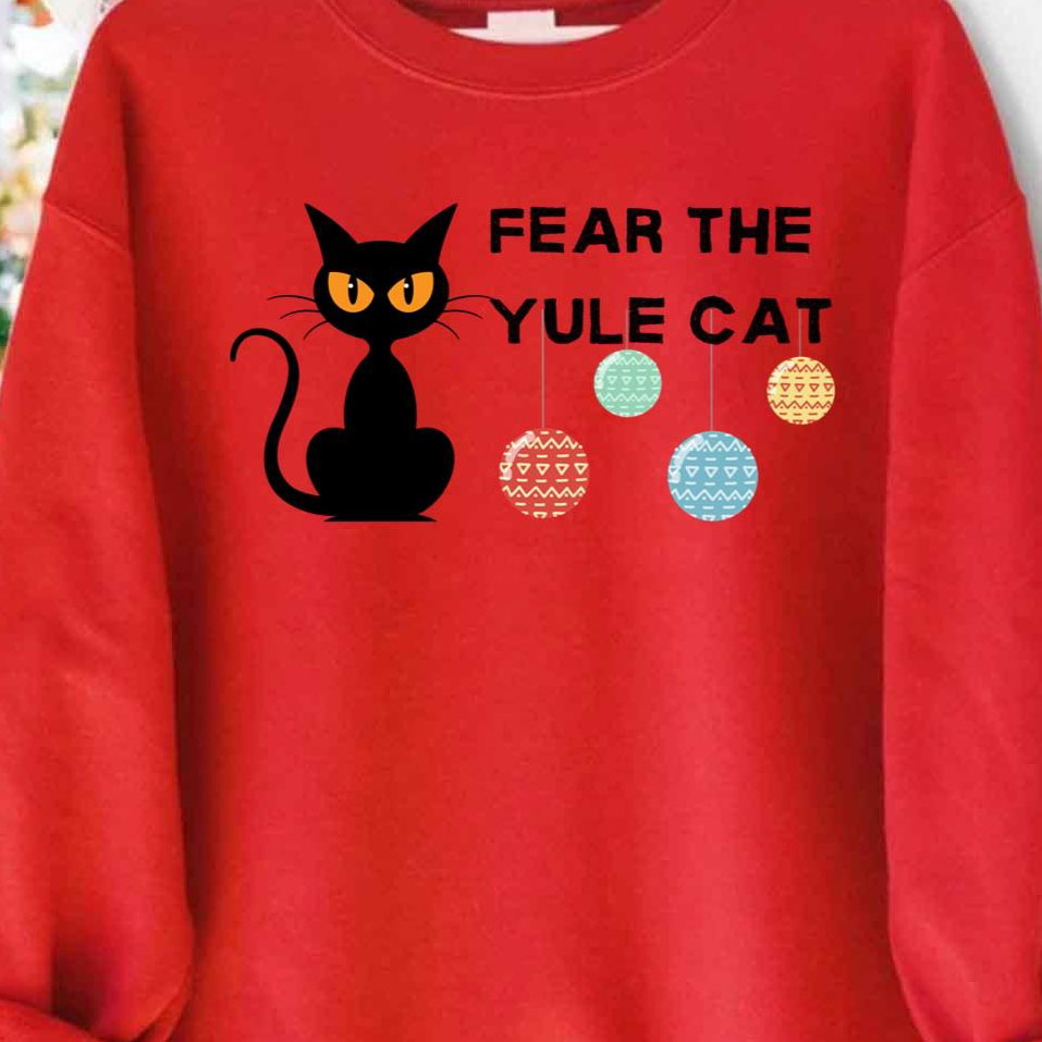 Fear The Yule Cat Christmas Ornament shirt