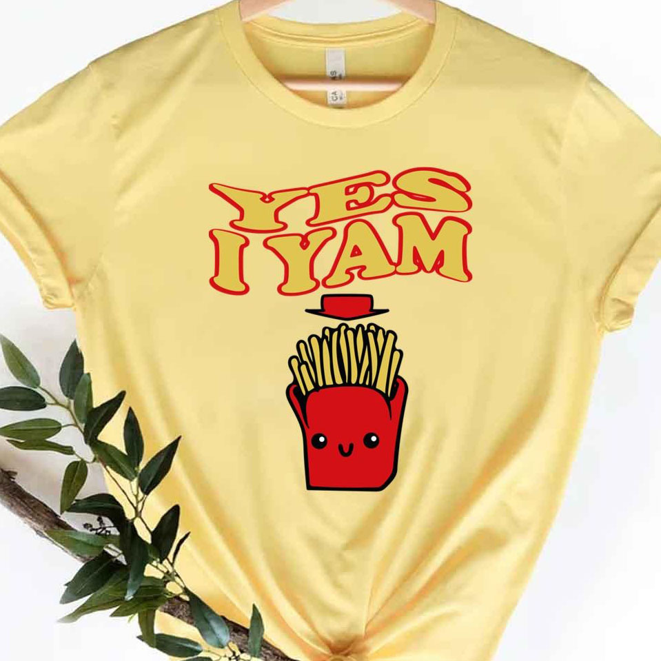 French Fries Yes I Yam shirt