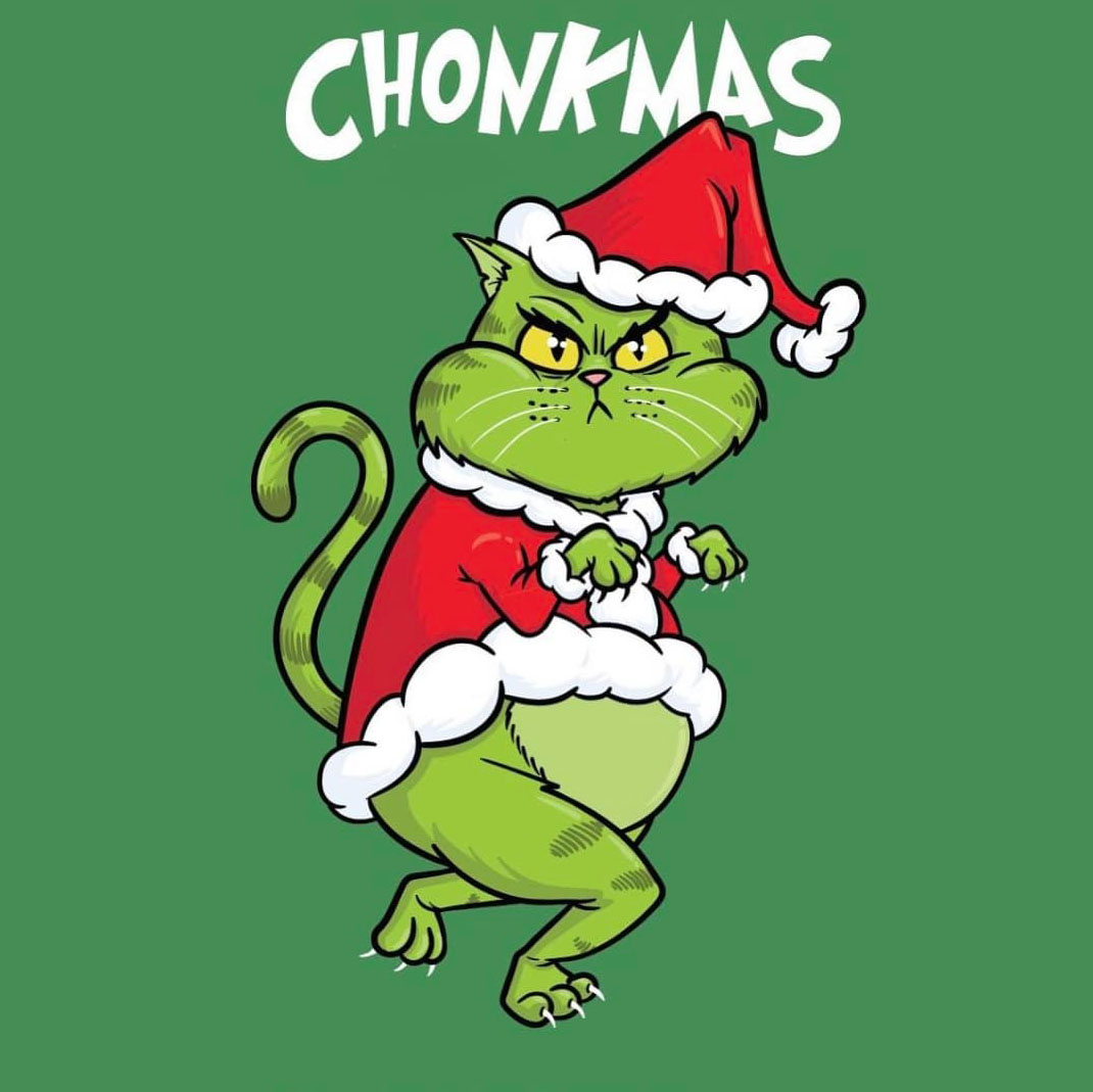 Grinch Cat Chonkmas Christmas shirt