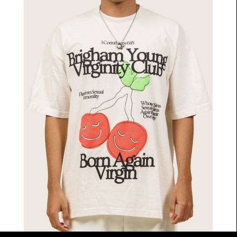 Brigham Young Virginity Club Born Again Virgin shirt