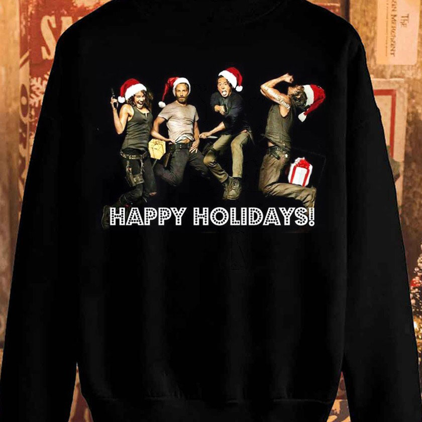 Happy Holidays From The Walking Dead Cast Christmas shirt