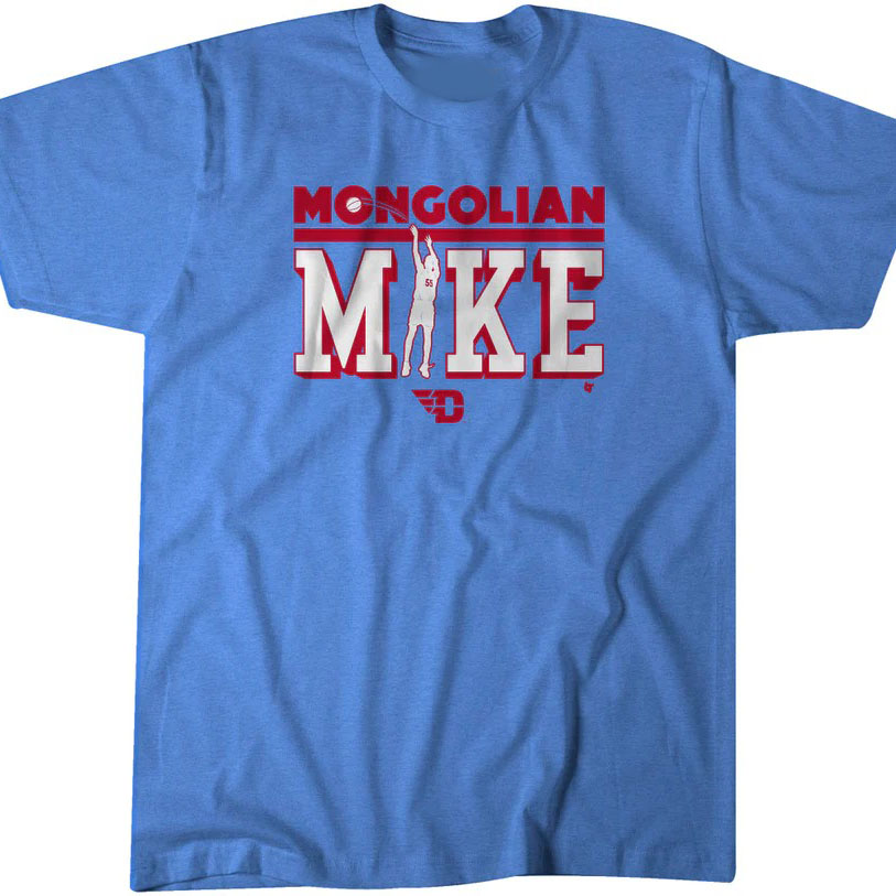 Dayton Basketball Mongolian Mike Sharavjamts shirt