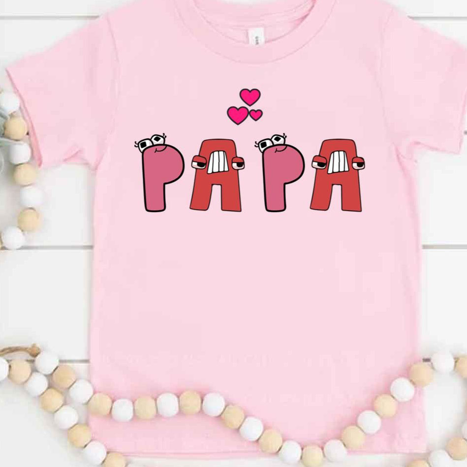Papa Word Alphabet Lore shirt