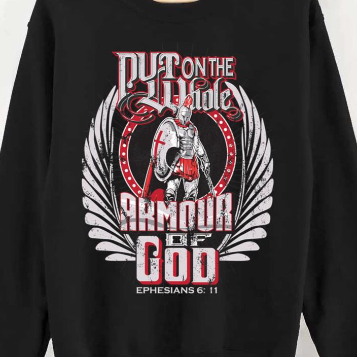 Put On The Whole Armour Of God Spartan Barbarian shirt