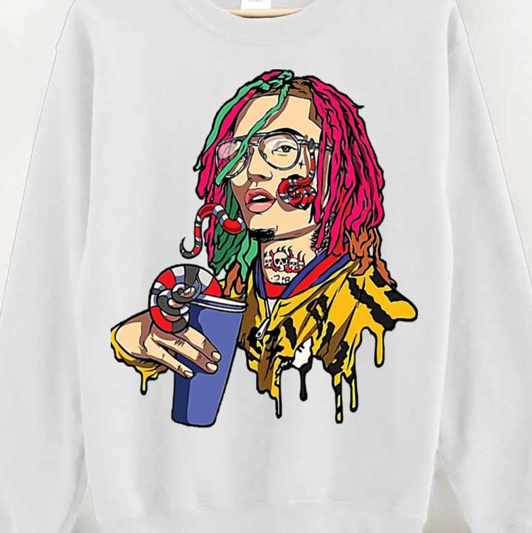 Animated Rapper Lil Tjay Hiphop Portrait shirt