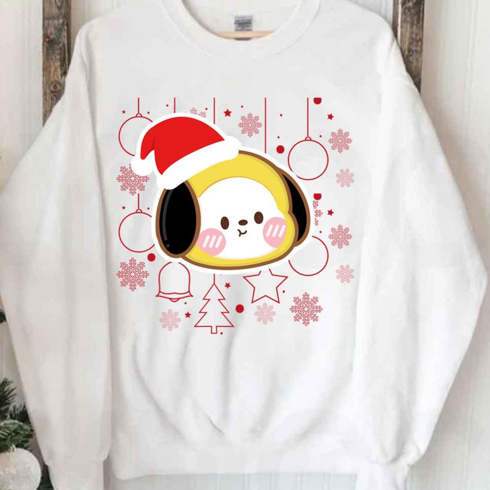 Bt21 Bts Santa Chimmy Jimin Lovers Merry Christmas shirt