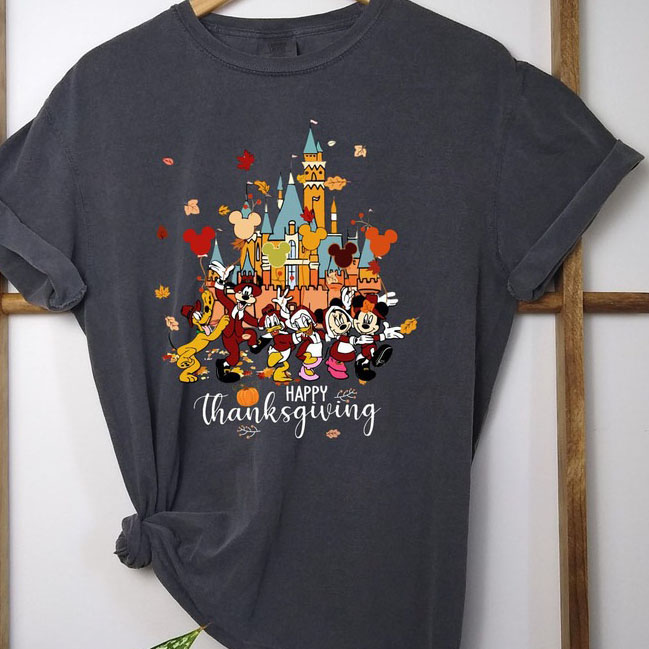 Disney Characters Thanksgiving shirt