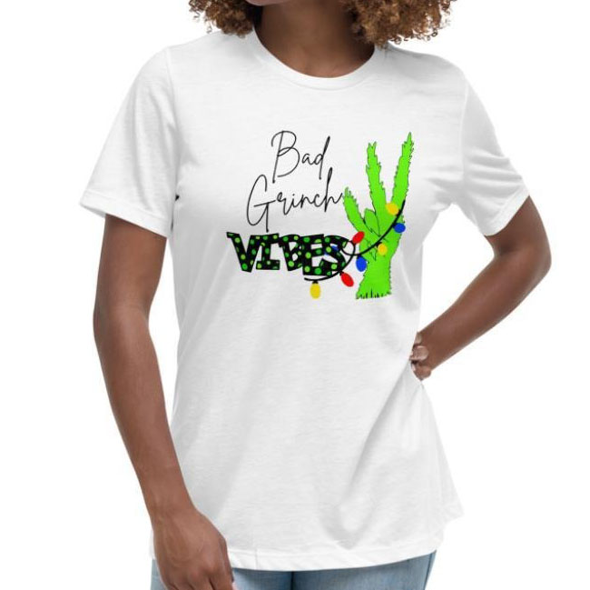 Bad Grinch Vibes Christmas shirt