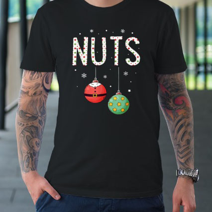 Chest Nuts Matching Christmas Funny Couples shirt