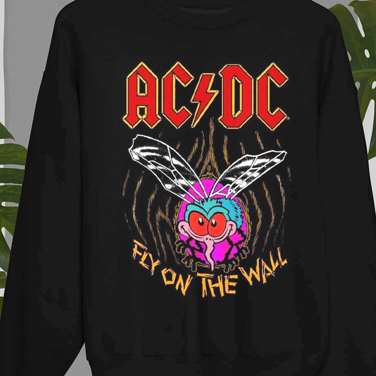 Fly On The Wall Acdc Retro Art Band shirt