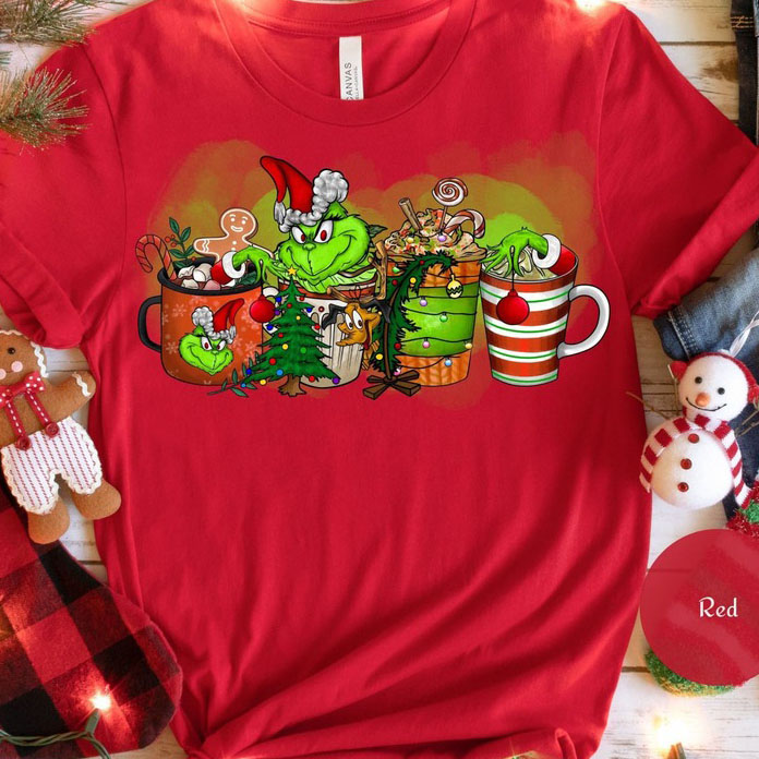 Grinch coffee Christmas shirt