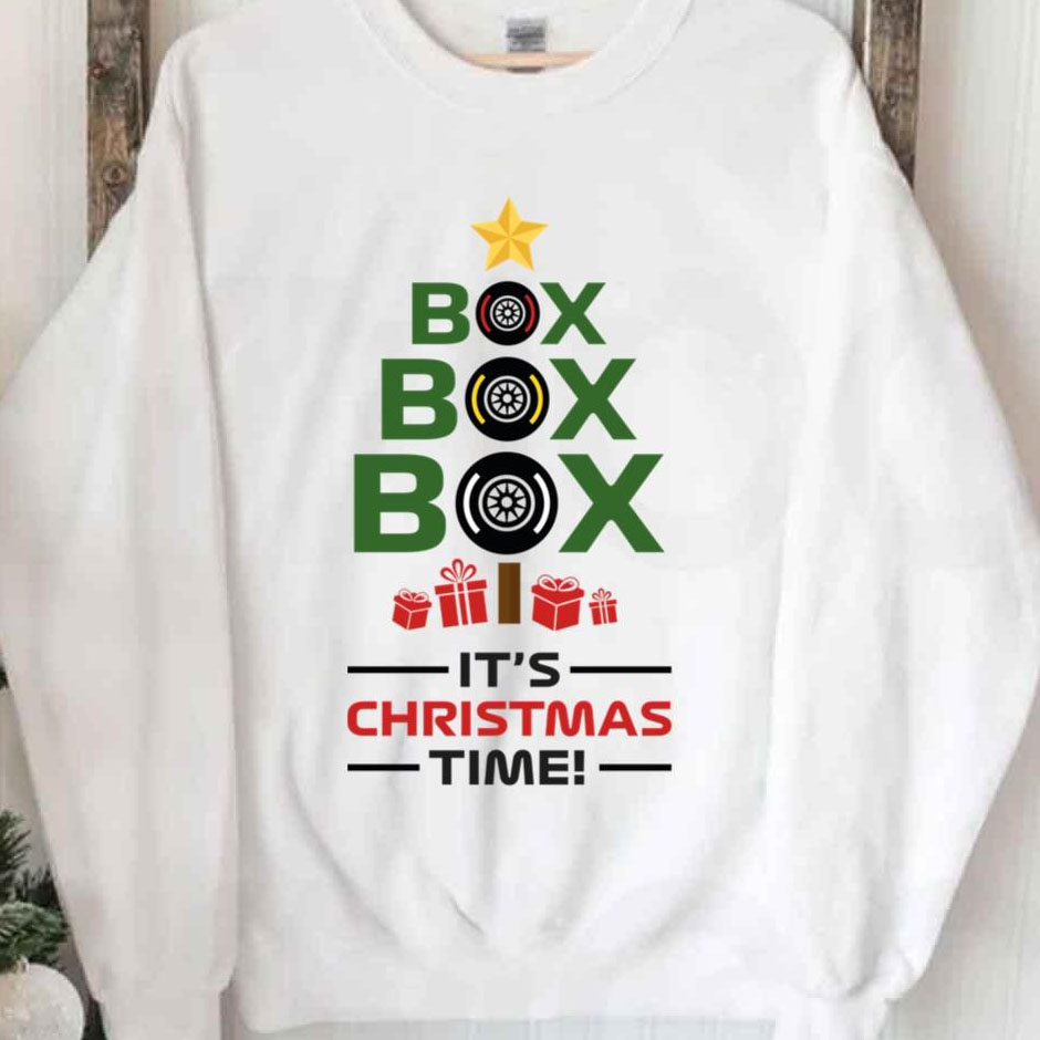 Box Box Box It’s Christmas Time F1 Xmas shirt