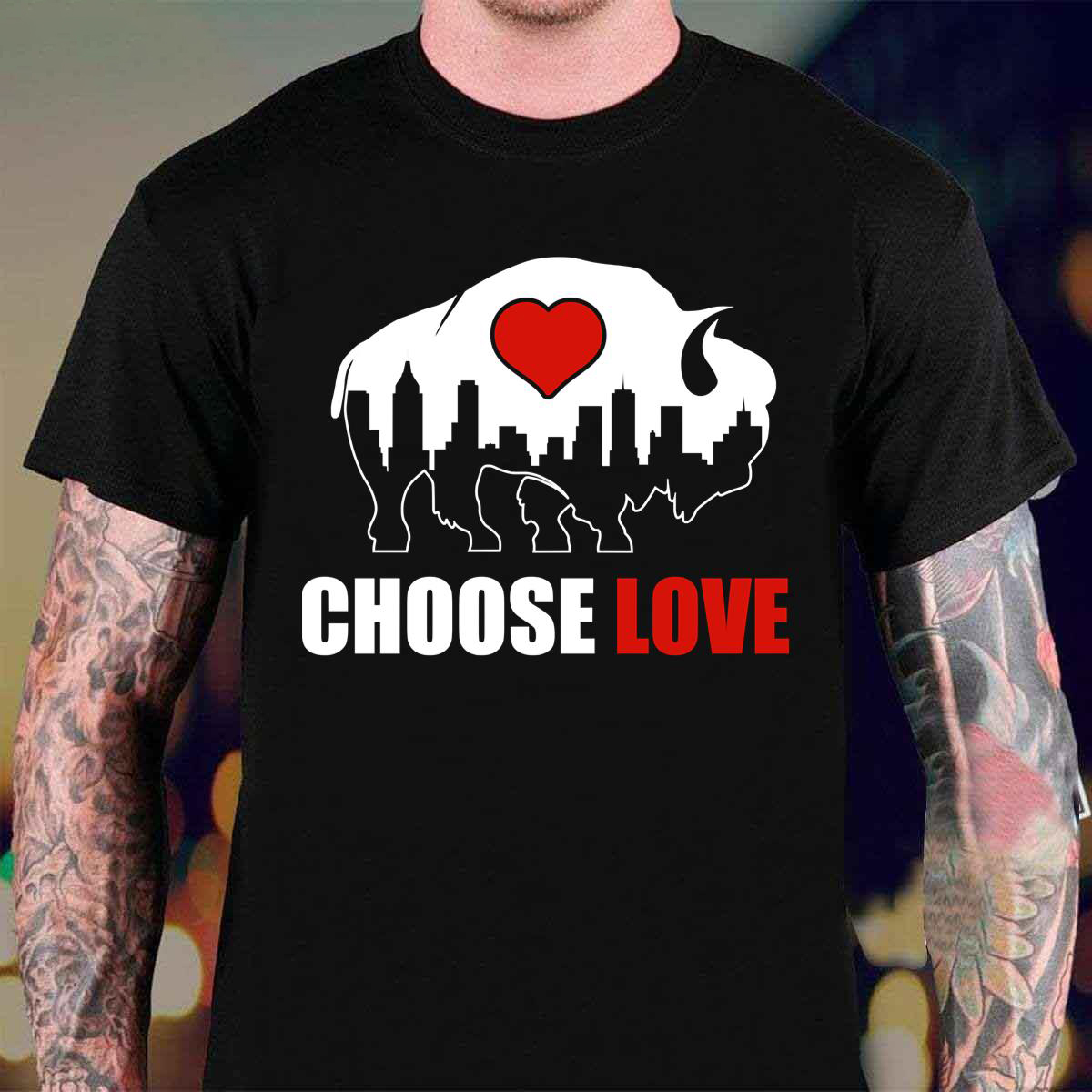 Get Buffalo Bills Choose Love NFL shirt For Free Shipping • Custom Xmas Gift