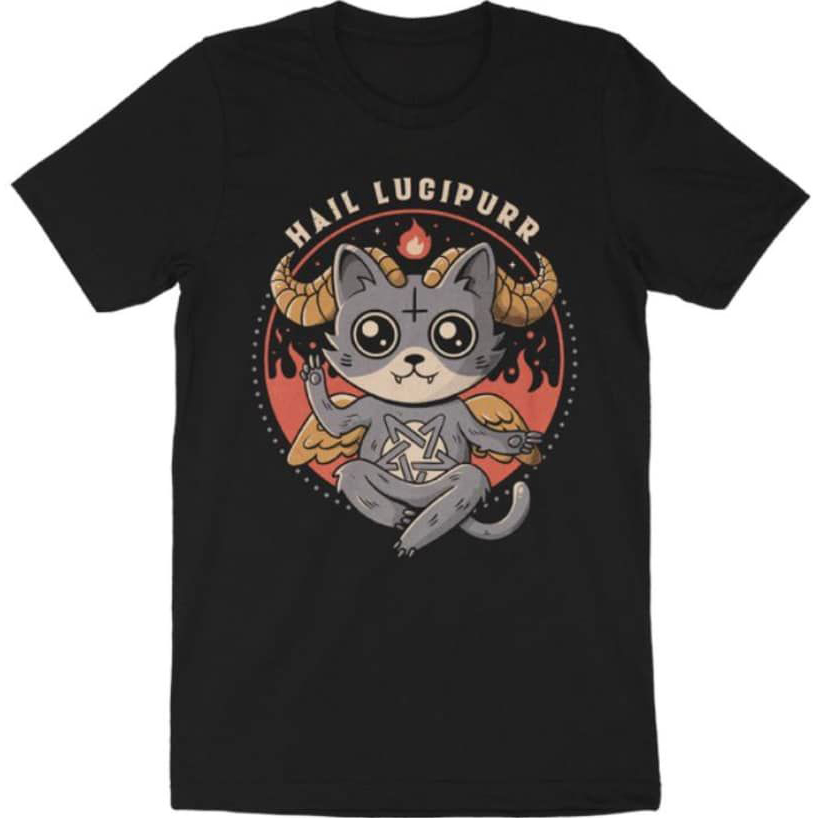 Cat satan hail lucipurr shirt